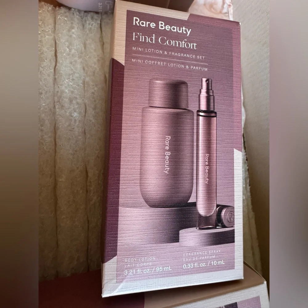 NWT Rare Beauty Find Comfort Mini Lotion & Fragrance Set